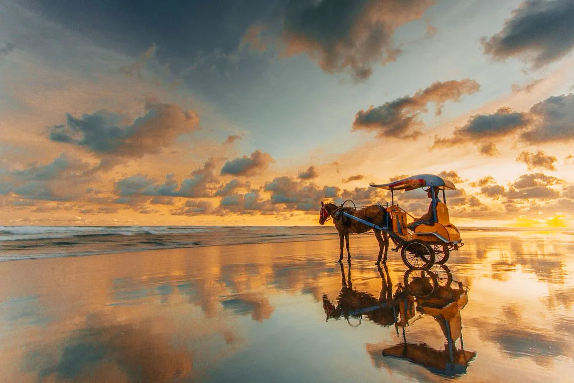 gambar berkuda di pantai parangtritis